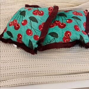 Cherry Print Throw Pillows Anthropologie